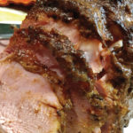 Ham with Black Mission Fig Glaze (see recipe below).