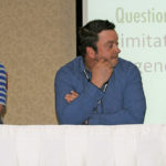 Producer panel at the Regenerative Agriculture Forum organized by the Manitoba Forage and Grasslands Association in Brandon in November.
L to R: Arron Nerbas, Brooks White, Scott Wolfe.