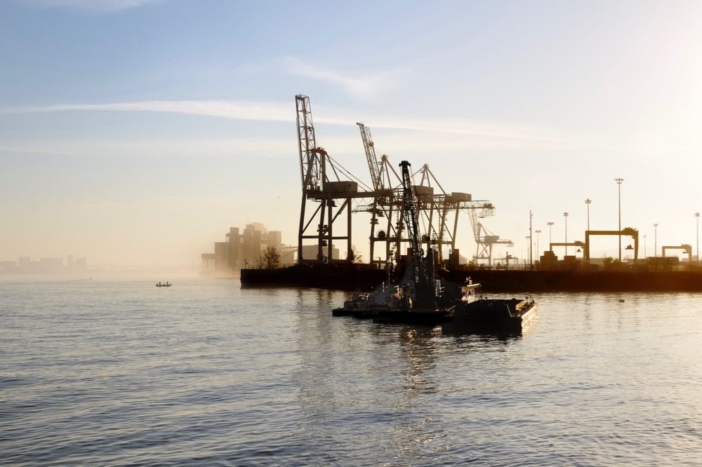 File photo of cranes at the Port of Montreal. (Jean-Paul_Lejeune/iStock/Getty Images)
