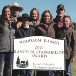 TESA winners, Ricky and Chad Seelhof and their daughters Riata and Renee, and son Cooper, along with Chad’s parents Ellie and Louis Seelhof.