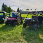 Three of the UTVs in our UTV challenge.