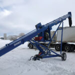 The U-Trough auger is new from Brandt and is designed primarily for loading trucks from hopper-bottom bins.