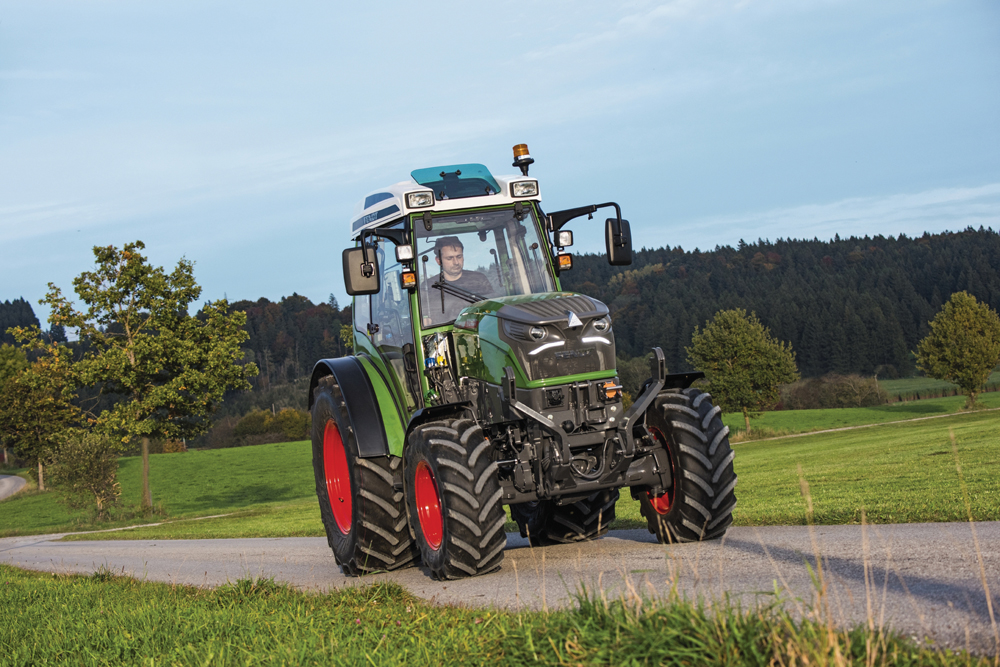 Fendt continues to develop the 65-horsepower e100 electric drive concept tractor.