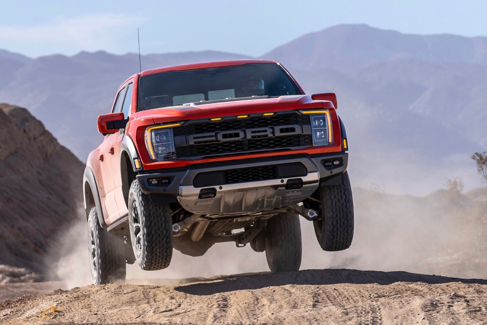 A promotional photo of Ford’s 2021 F-150 Raptor. (Media.ford.com)
