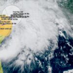 Tropical Storm Nicholas in the Gulf of Mexico on Sept. 14, 2021. (Nesdis.noaa.gov)