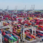 The Garden City container terminal at Savannah is operated by Ports America on behalf of the Georgia Ports Authority. (Photo courtesy Georgia Ports Authority)