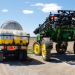 sprayer and truck