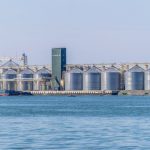 File photo of a grain terminal on the Dnieper River in Ukraine. (Konoplytska/iStock/Getty Images)