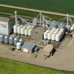 Aerial view of AGT Foods’ pulse plant at Aberdeen, Sask. (AGTFoods.com)