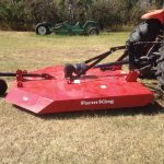 My shiny, new, seven foot, three-point-hitch mower for future grass projects.