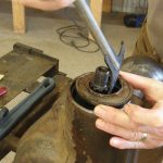 Note the position of the original seal before removing it. It will help ensure the replacement is driven into the correct depth on the housing.