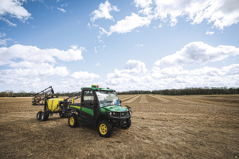 With the AutoTrac steering system, Gators can now follow the same precision guidance as tractors equipped with this technology.