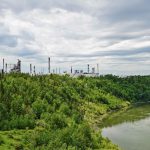 A view of Imperial Oil’s Strathcona fuel refinery from the North Saskatchewan River. (Imperial Oil photo via BusinessWire)