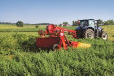 New Holland has introduced an updated line of Discbine mower conditioners, with working widths up to 16.5 feet.
