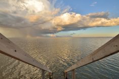 File photo of a storm cloud from the southwestern end of Lake Winnipeg at Matlock, Man. (IanChrisGraham/iStock/Getty Images Plus)