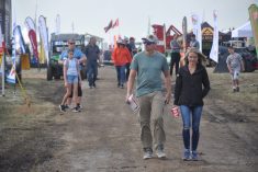 Attendees weren&#8217;t complaining about the road conditions at Ag in Motion. (Western Producer photo by Alex McCuaig)
