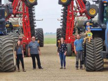 Robert Misko with his children and grandchildren. From left to right: Courtney Misko, Robert Misko, Brittany Busch, Robbie Misko, Jaxon Busch (green shirt) and Torin Busch (blue shirt). Missing is Leifa Misko.