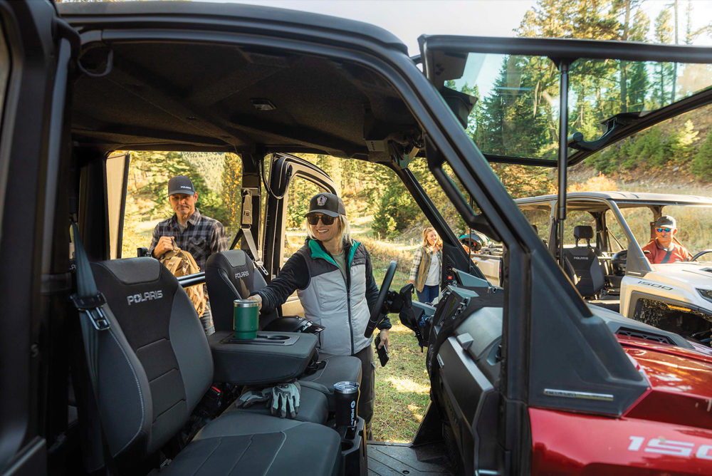 a comfortable interior with available HVAC and adjustable seating