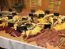 Local cured meats are a popular taste treat at Saskatchewan book launches.