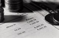 bank statement and money