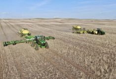 Axten Farms has been using controlled traffic farming on their southern Saskatchewan farm for about eight years. It is one of the changes in production practices that is helping to break up soil compaction, improve water infiltration rates and support improved crop yields.