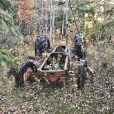 Darren Lorentz visited this rusting chassis of a farm tractor many times over the years during his walks through a southwest Edmonton park. And it wasn’t until a few months ago that he decided to ask around if anyone could tell what make or model it was. He figures it was probably one of the relics left behind after the city annexed farmland in the early 1970s. And, it didn’t take too long to get an answer.