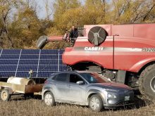 John Gehrer delivers up to 1,000 litres of diesel per day with an electric car.