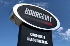 bourgault corporate headquarters sign
