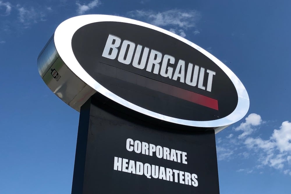 bourgault corporate headquarters sign