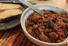 The first dish I made with the Instant Pot was pork and beans, a staple in our home. 
