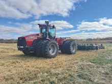 A Case IH Steiger 385 tractor upgraded with a new Trimble GFX system for tillage and NH3 applications.