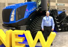 Sean Dorosz, New Holland global product manager for T8 and T9 tractors.  Photo: Greg Berg
