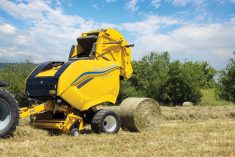 New Holland will be changing the standard colour of its North American haying equipment line to yellow, a match for its equipment sold in other regions of the world.