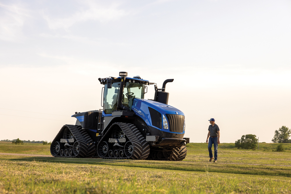 New Holland’s 2025 T9 SmartTrax with PLM Intelligence tractors get faster road speeds and more horsepower.
