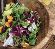 The citrus and honey mustard dressing recipe you’ll see below is as good on fruit or fish as it is on greens.