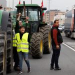 Spanish farmers gather before taking their tractors to the French-Spanish border for a 24-hour blockage at several points including Irun and La Junquera in Catalunya, in Astigarraga, Spain, June 3, 2024. REUTERS/Vincent West