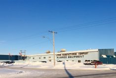 The Leon's Manufacturing building at Yorkton, Sask.