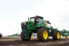 A John Deere sprayer.