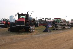 Scott Garvey wonders about the total cost of machinery at Ag in Motion.