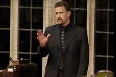 Chuck Strahl, shown here speaking in the House of Commons in 2002, died Aug. 13 at age 67.