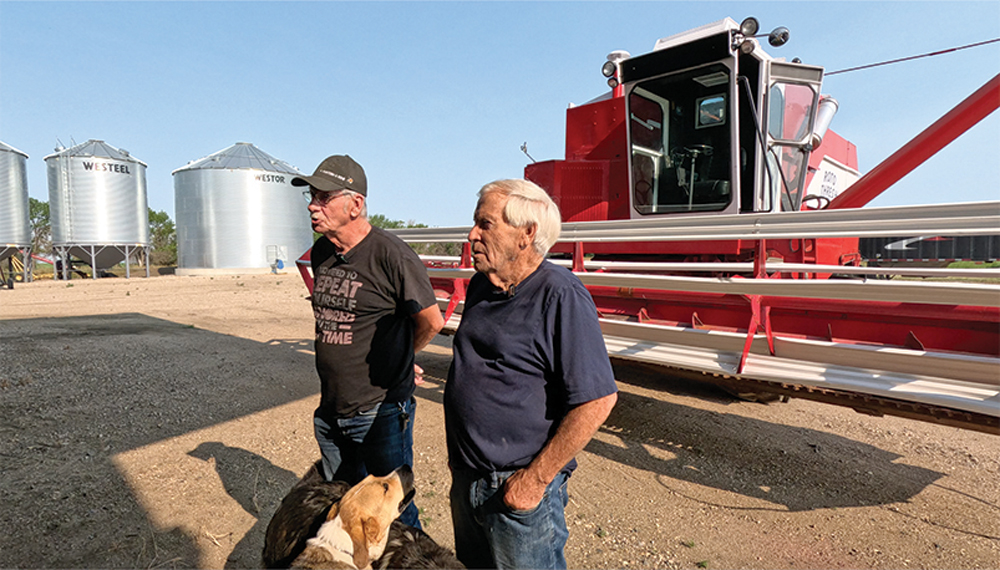 Calvin Grunerud (left) and Arnold Somerville