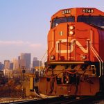 File photo of a CN locomotive in Chicago. (Photo courtesy CN)