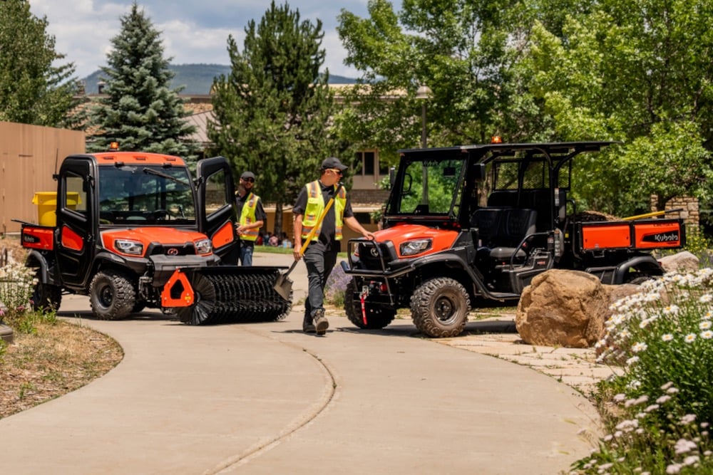 Two new hydrostatic-drive diesel UTV models from Kubota offer updated styling and a more comfortable cab, along with a transmission improvement.