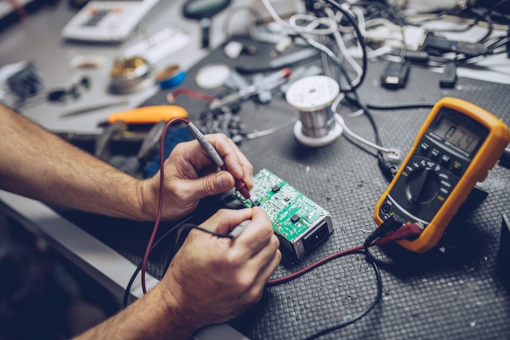 repairing electronic equipment