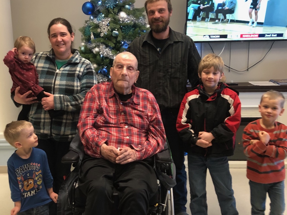 We were able to have a quick visit with Uncle Eddie, Gregory’s great uncle.