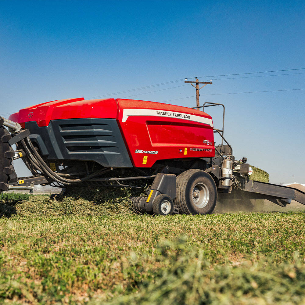 Agco's double small square baler