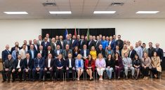 Saskatchewan Premier Scott Moe and Alberta Premier Danielle Smith and their caucuses met on June 18. Photo: Scott Moe/X.com
