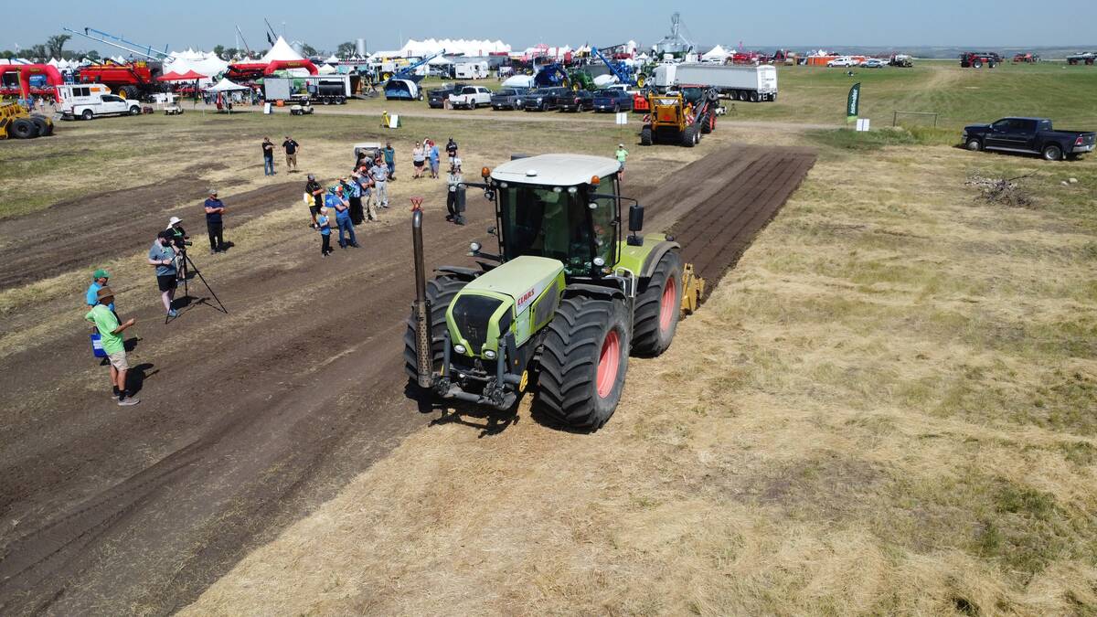 land scraper demos at ag in motion july 2024