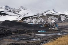 Coal Mine in the mountains, Alberta Canada