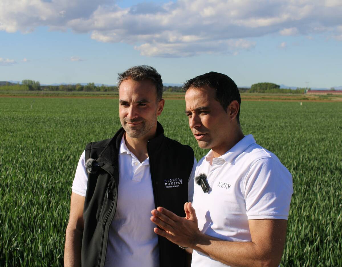BiomeMakers founders Alberto Acedo and Adrián Ferrero. 